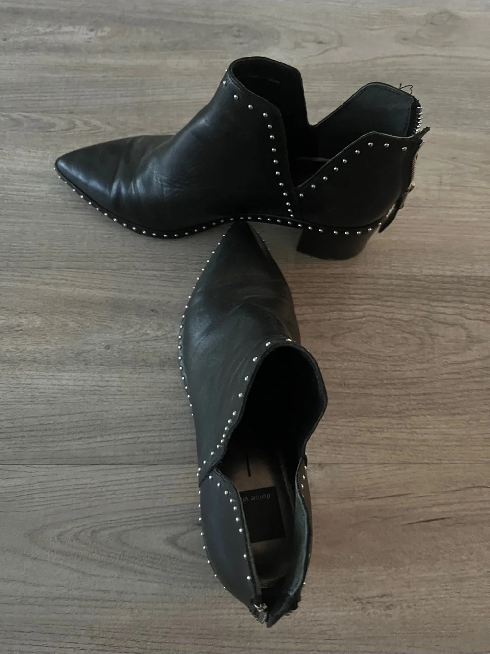 Dolce Vita Studded Pointed Toe Ankle Boots - Women's